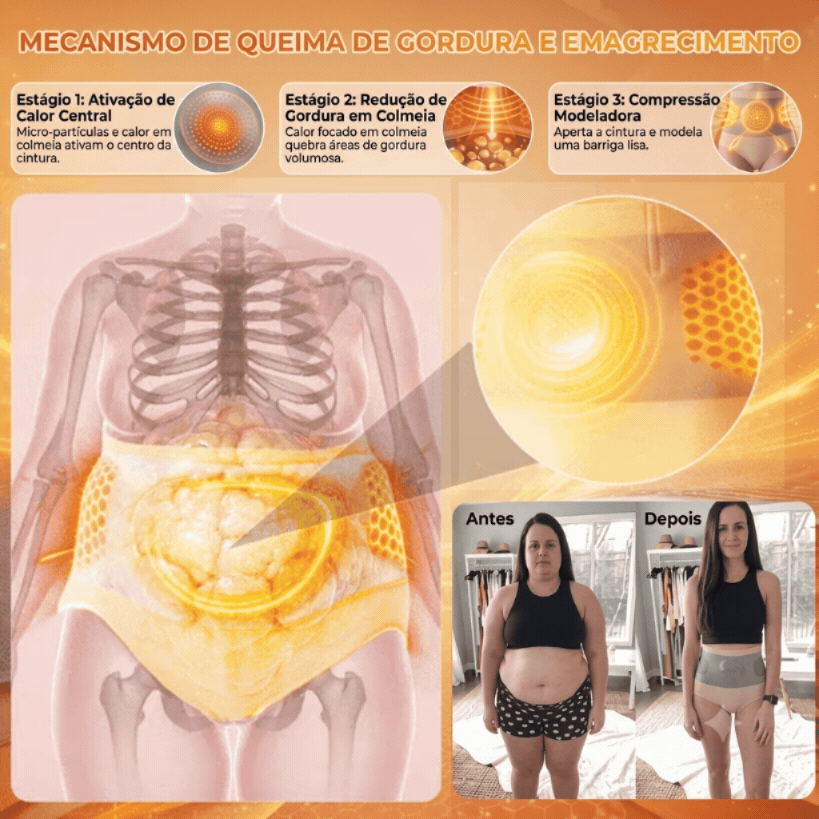 Shorts Modelador e Queimador de Gordura 4 em 1 com Micropartículas de Moringa e Berberina. (Somete HOJE!)🔥 - Imagem 9